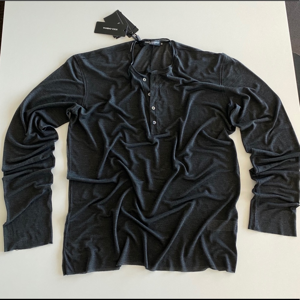 Men’s Dolce & Gabbana Ultra Soft Henley Size 58